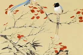 画境清雅疏淡，静谧中透着花鸟的生命力图片