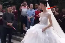 新娘“长颈鹿脖子”走红，天鹅颈显高贵，网友：新郎娶了在逃公主图片