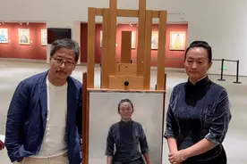 冷军——超写实主义领军人物在大同美术馆现场示范教学图片