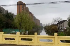 上海与昆山的交界处，一河之隔反差很明显，高楼大厦对低矮民房图片