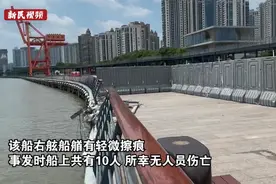又撞了！一货船今晨碰擦龙华徐汇滨江岸线，为什么受伤的总是它图片
