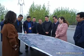 省公路局来长子县督导省道黄龙线长子县过境公路改建工程图片