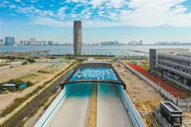 潜行苏埃海湾 联通南北两岸 | 汕头海湾隧道主体结构及附属设施安装基本完成，下月开始沥青路面铺设图片