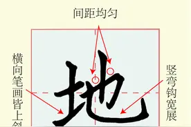 小学同步生字《地》，写不好的同学，可以看教学视频，多多练习图片