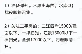 水库系集结重庆扫房是又一次炒作？还是真出手了？图片