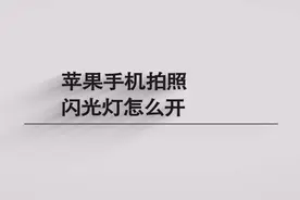 苹果手机拍照闪光灯怎么开图片