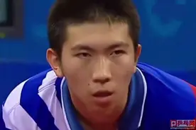 雅典奥运会直板对决，大黑马力克小黑马，柳承敏6局逆转梁柱恩图片