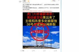 主缆腐蚀、钢丝绳断裂是虎门大桥涡振的原因？你就编吧图片