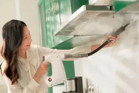 国产纯物理蒸汽清洗机，不用一滴清洁剂，3秒去除顽固污渍图片