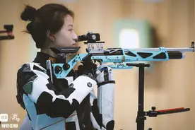 女子10米气步枪运动员颜值太高，陕西全运会小姐姐们都太好看了图片