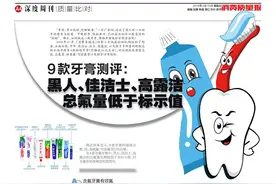 9 款牙膏测评：黑人、佳洁士、高露洁总氟量低于标示值图片