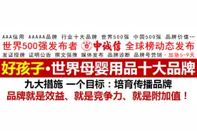 世界500强-中诚信全球榜发布2020世界母婴用品十大品牌好孩子上榜图片