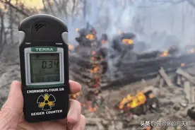 切尔诺贝利禁区发生森林大火，导致辐射激增，火势已蔓延数万公顷图片