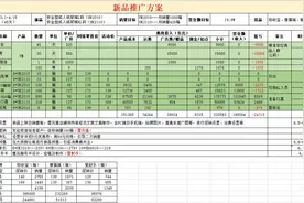 「天猫淘宝」运营必备工作表单/新品推广计划表/单品打造爆款计划图片