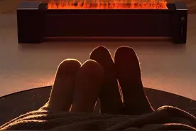 艾美特新出了款电暖气，火苗视效太逼真～我还以为真的着火了呢图片