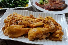 快手盐焗鸡，家人都爱吃图片