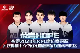 KPL最后一个固定席位，HOPE主角剧本两次抢黑暴伪五杀，逆袭KSSC图片