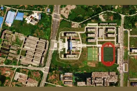 卫星航拍重庆大足5所大学：皆是民办，其中3所位于双桥图片