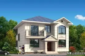 新欧式农村自建别墅房外墙真石漆装饰很美观，你想要这样的房子吗图片
