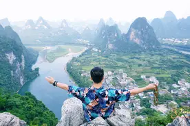 阳朔老寨山是日本人修建的，不收门票，登顶可俯瞰整个兴坪古镇图片