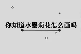 水墨菊花的画法图片