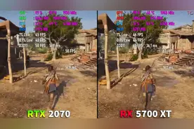 RTX 2070 vs RX 5700 XT 显卡测试对比图片