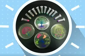 用便便中的微生物作画，科学家还真会玩图片