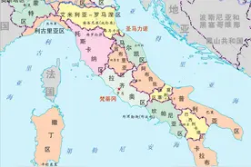 意大利地图图片