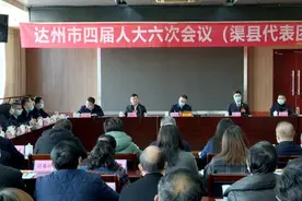熊隆东参加渠县代表团审议图片
