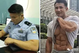39岁男警察身材照被曝光：撸铁15年成肌肉巨无霸，罪犯都不敢惹他图片