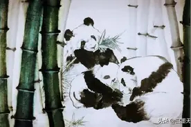 国画熊猫的画法图片