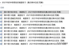 初中物理培优(重高自招 竞赛)第01章 机械运动图片