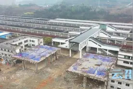 邵阳火车站站房扩改工程进入第二阶段施工图片