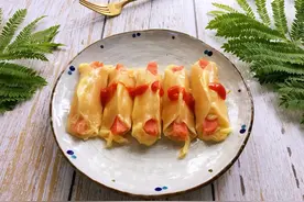 儿子隔三差五就要吃火腿芝士卷，简单好操作，味道很好图片