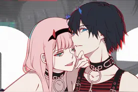 《DARLING in the FRANXX国家队》广和02（zerotwo），全面屏壁纸图片
