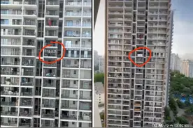 三亚红衣女跳舞坠楼，楼下晾晒物品不同，网传视频不同日拍摄？实为同日晾晒图片