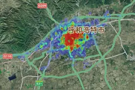 呼和浩特、兰州、乌鲁木齐热力图对比，谁是西北第二大城市？图片