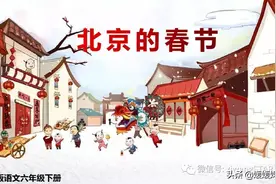 部编版六年级下册语文《1.北京的春节》学习课件图片