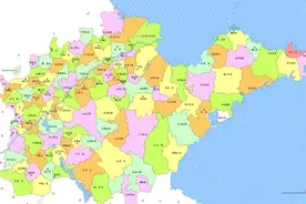 1947年民国36年的山东省行政区划：108县图片