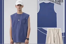 无袖背心的款式，很有活力范图片