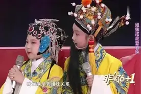 小萌娃姐妹上春晚，现场表演戏剧节奏感美，现场所有人都鼓掌叫好图片