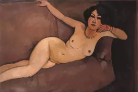 阿奎维拉画廊100周年聚焦 | 莫迪利亚尼：《天坛上的裸女》图片