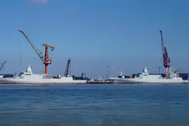 规模最大万吨神盾舰群已成型，八艘已下水，更先进055A将到来图片