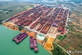 壮观！贵港这个总投资15亿元的大型船厂同时建造上百艘船舶图片