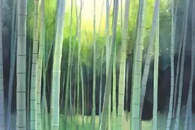 绘画美图：画家 Kanta Harusaki  作品赏 夏绿图片