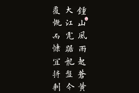 张济海楷书毛主席诗词<七律·人民解放军占领南京>图片