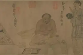 我把故宫的古画放大看，哈哈哈哈哈哈哈哈笑死了！！！图片