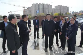 【新区新院建设】兰州新区党工委副书记、管委会主任李东新一行考察调研甘肃省康复中心新区医院项目建设情况图片