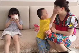 姚策案后续：许妈和奇奇悦悦的互动，只想有个安稳的家图片