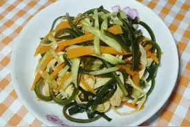 家常凉拌菜，好吃有窍门，跟着步骤拌四丝，简单美味，鲜香又开胃图片